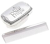Mud Pie Baby Prince Silverplate Brush and Comb