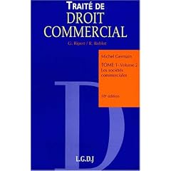 Traite de droit commercial t.1 vol.2 : societes commerciales (18e ed.2001)
