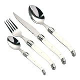 16 PC PIECE SWISS KITCHEN CUTLERY SET CREAM