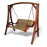 Hammaka 7053-HMKA Double Nami Chair and Arch Stand Tan