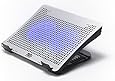 Pwr+ 17" PwrPad with Two 140mm Silent Fans and Heat Sink Aluminum Top for Accelerated Cooling for Apple MacBook Pro, Air, Acer, Asus, Dell, Hp, Lenovo, Samsung, Sony, Toshiba and others Notebook Pad Bed Lap LED Silver Mesh