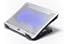 Pwr+ 17" PwrPad with Two 140mm Silent Fans and Heat Sink Aluminum Top for Accelerated Cooling for Apple MacBook Pro, Air, Acer, Asus, Dell, Hp, Lenovo, Samsung, Sony, Toshiba and others Notebook Pad Bed Lap LED Silver Mesh