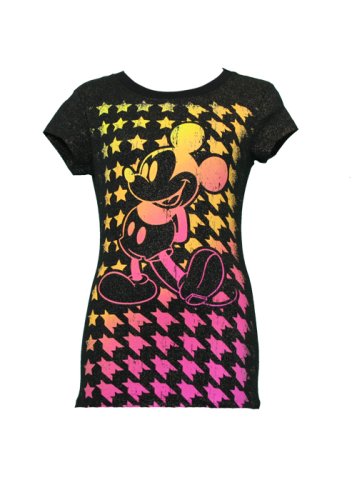 Disney Juniors Mickey Mouse Shimmered T-Shirt