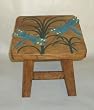 Dragonfly Hand Carved Wooden Foot Stool