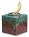 Vesta Firepot 6.25"hx6"wx6"d Red / teal