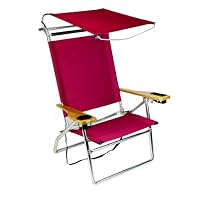Deluxe 4 position High Seat Canopy Beach Chair