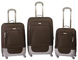 Hercules NY Cargo Hybrid 3-Piece Luggage Upright Set