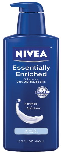 Nivea Body Daily Lotion, Essentially Enriched for Very Dry, Rough Skin, 13.5 fl oz (400 ml) (Pack of 3)