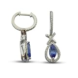 14K Exquisite Tanzanite and Diamond Earring (NEW ARRIVAL)