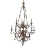 Progress Lighting P4257-02C Twelve-Light, Three-Tier Chandelier, Golden Brandy Crackle