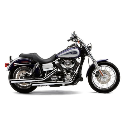 Cobra 3 Inch Slip-On Chrome Mufflers with Tips for 1991-2011 HD Dyna Models