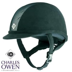 Charles Owen Ayr8 Riding Helmet All Black Size 6 7/8