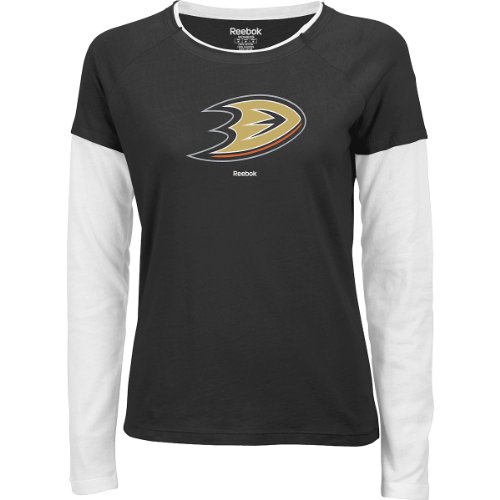 Anaheim Ducks Women's Logo Premier Too Long Sleeve Layered Tissue Tee