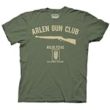 King Of The Hill Arlen Gun Club Animated TV Comedy Funny Series Adult Green T-Shirt Tee Shirt