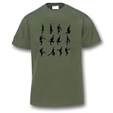 Silly Walks T-Shirt, Größe M, oliv