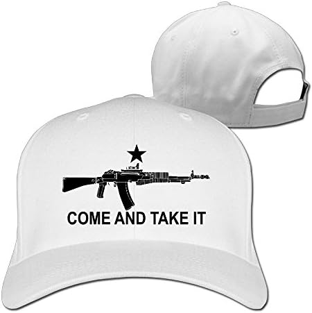 AN-94 Abakan Come And Take It Unisex Solid Adjustable Baseball Cap White