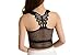 BeOne®Sexy Women Summer Boho Bralette Cross Strappy Caged Cut Out Bra Bralet Crop Top (Black)