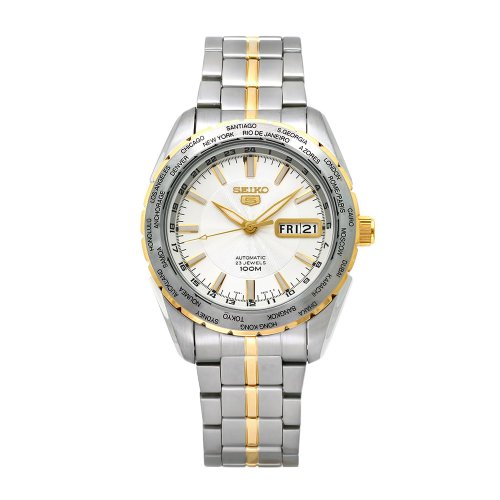 Seiko Men's SNZG54 Sports Two-Tone Automatic World Time Watch