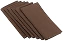DII Everyday Basic Napkin Set of 6, Cocoa
