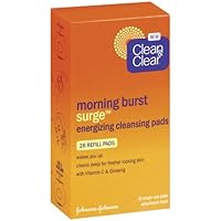 Clean & Clear Morning Burst Surge Energizing Cleansing Pads, 28 Count