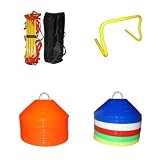 Coach's Kit - (8) 12 Inch Hurdles, 2 Agility Ladders, 90 Cones, 2 Holders