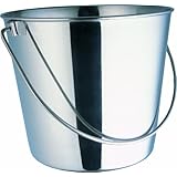 Indipets Heavy Duty Stainless Steel Pail, 4-Quart