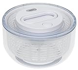 Zyliss Small Easy Spin Salad Spinner, white/transparent
