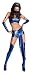 Rubie's Costume Co Womens Secret Wishes Kitana Mortal Kombat Costume, Blue, Large