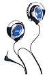 JVC HAE93A Clip-On Headphones (Blue & Black)