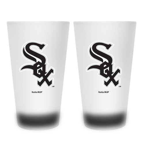Chicago White Sox Frosted Pint Glass (16-Ounce, Set of 2)