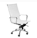 Italmodern 00514WHT White-Chrome Nico Pro High Back Office Chair