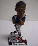 New England Patriots Randy Moss 2009 Helmet Base Bobblehead Figure
