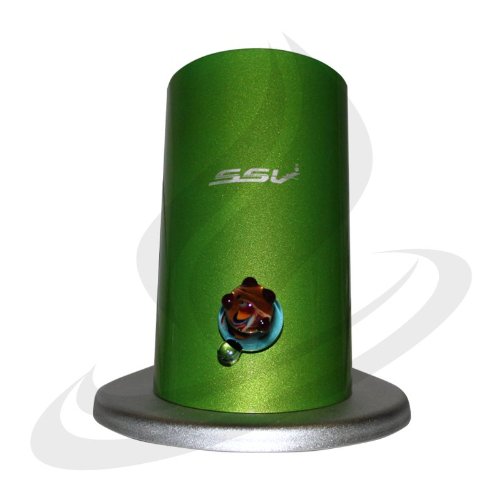 Silver Surfer Vaporizer (SSV) - Standard Glass Wand - Green