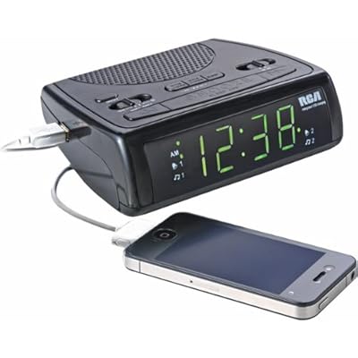 Dual Alarm Clock AM/FM Radio with USB Port