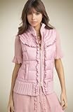 Juicy Couture - Juicy Couture Puffer Vest with Sweater Knit Back AMELIA (Pink)