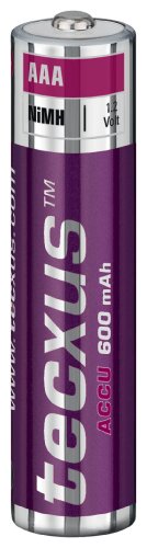 Tecxus NiMh Akku Micro (1,2V, 600mAh) 2 St&uuml;ck
