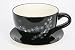 Ethos Linda Barker Black and Cream Daisy Giant Cup and Saucer