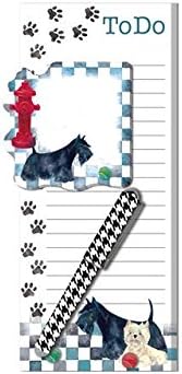 Lady Jayne Magnetic Pad Sticky Pad &amp; Pen Checker Dogs