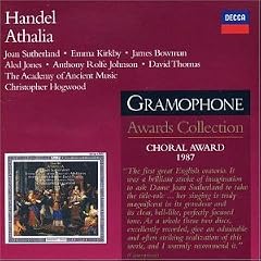 Haendel - Athalia / Sutherland, Kirkby, Bowman, AAM, Hogwood