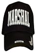 Hat Novelty - MARSHAL - Black Adjustable Premium Baseball Cap