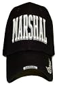 Hat Novelty - MARSHAL - Black Adjustable Premium Baseball Cap
