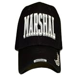 Buy Hat Novelty - MARSHAL - Black Adjustable Premium Baseball Cap by y2