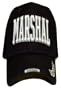 Hat Novelty - MARSHAL - Black Adjustable Premium Baseball Cap
