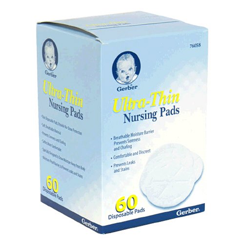 Gerber Ultra-Thin Nursing Pads, 60 disposable pads