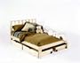 King Size - Mission Platform Bed Frame - Unfinished, Chemical Free Pine - Made in USA - Solid Wood