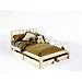 King Size - Mission Platform Bed Frame - Unfinished, Chemical Free Pine - Made in USA - Solid Wood