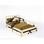 Queen Size Mission Style Platform Bed - Clean, Unfinished, Chemical Free Pine - Made in USA - Solid Wood