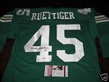 Rudy Ruettiger Notre Dame Green Jsa/coa Signed Jersey - Autographed College Jerseys