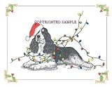 Springer Spaniel - Christmas Design by Cindy Farmer