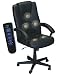 Comfort Products 60-1180X Five-Motor Leather Office Massage Chair, Black
